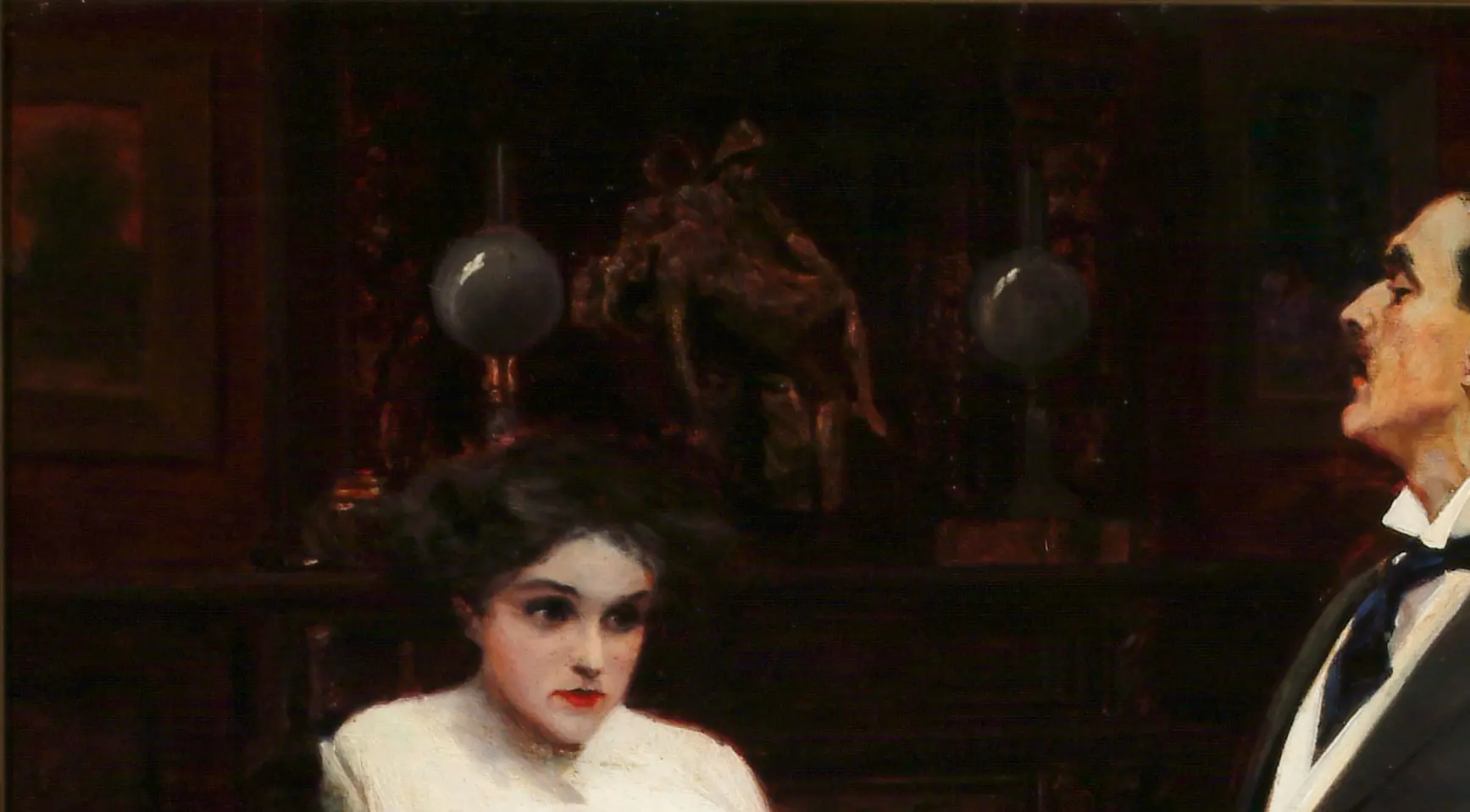 Facing each other at last, the girl white, shaking, her eyes aflame by Gayle Porter Hoskins